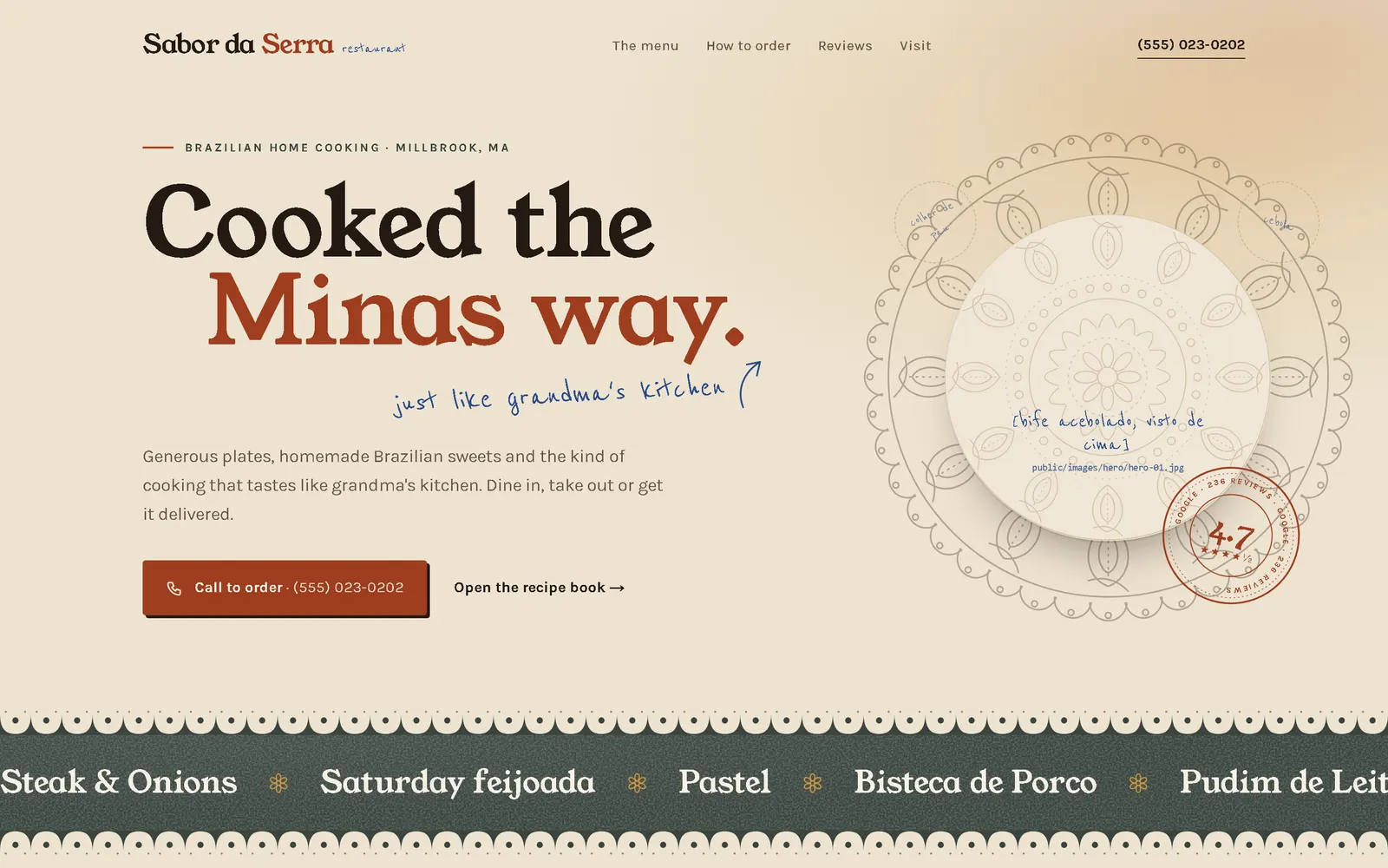 Concept site: Sabor da Serra (Restaurant)